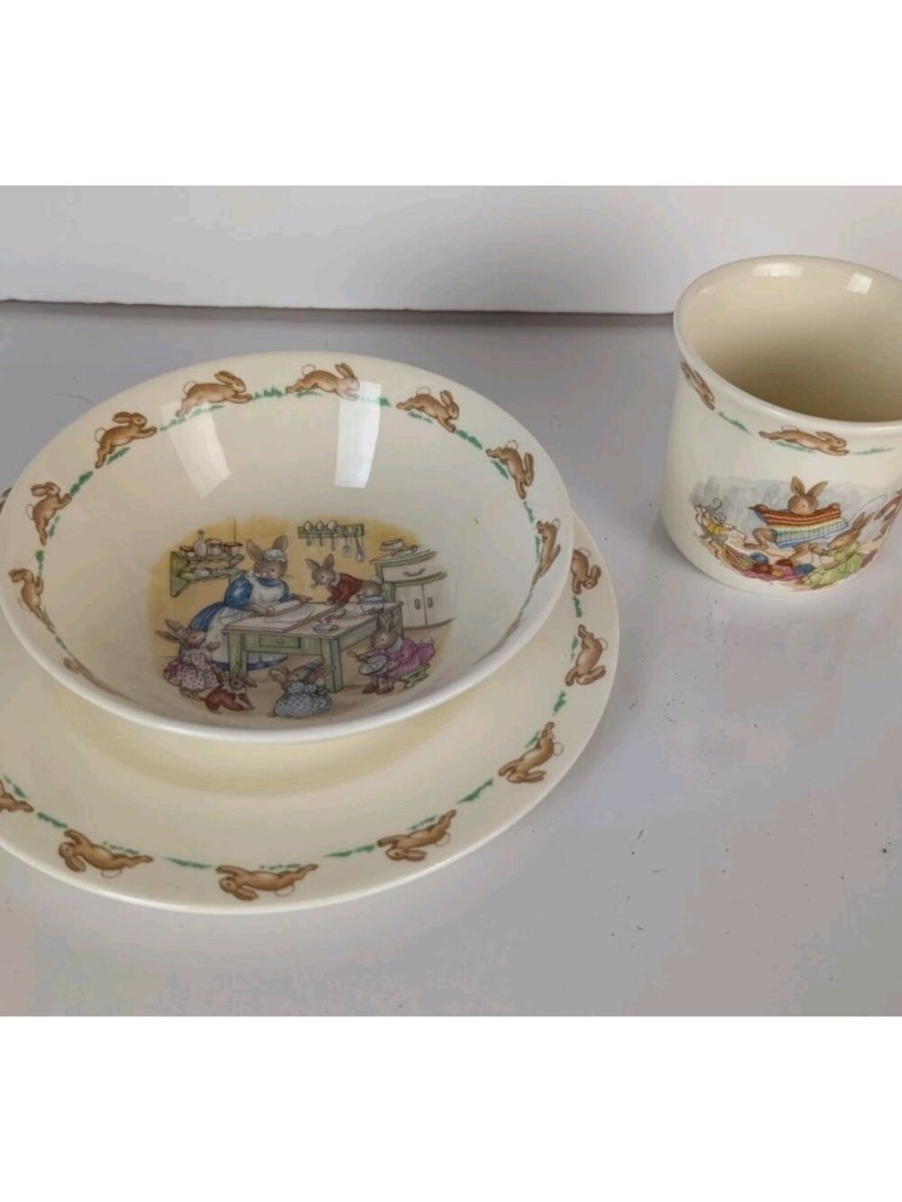 Bunnykins 3 piece fine bone china Royal Doulton